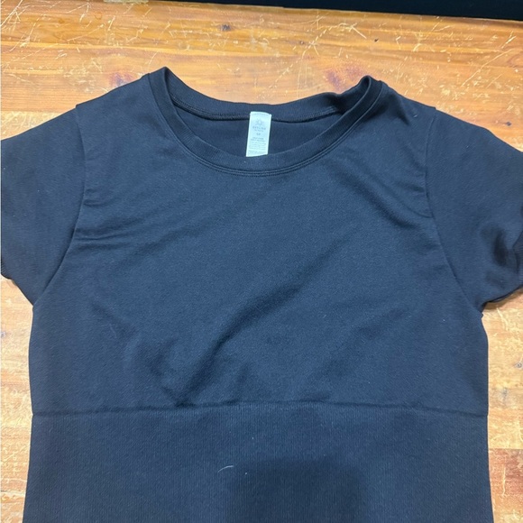 Shoreline Tops - Shoreline Black Crop Top